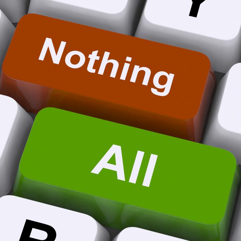 Free stock image of All Or Nothing Keys Mean Entire Or Zero created by Stuart Miles