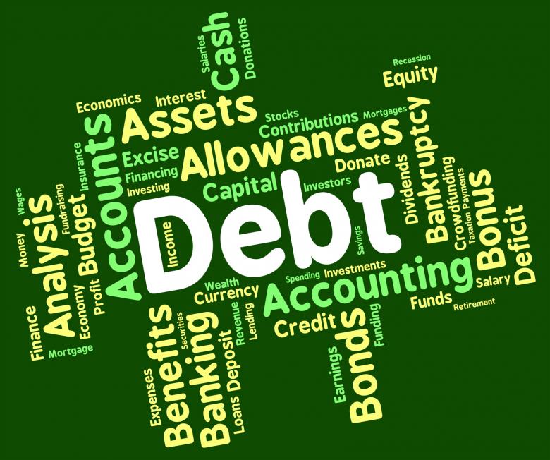 Free stock image of Debt Word Means Words Liability And Debts created by Stuart Miles