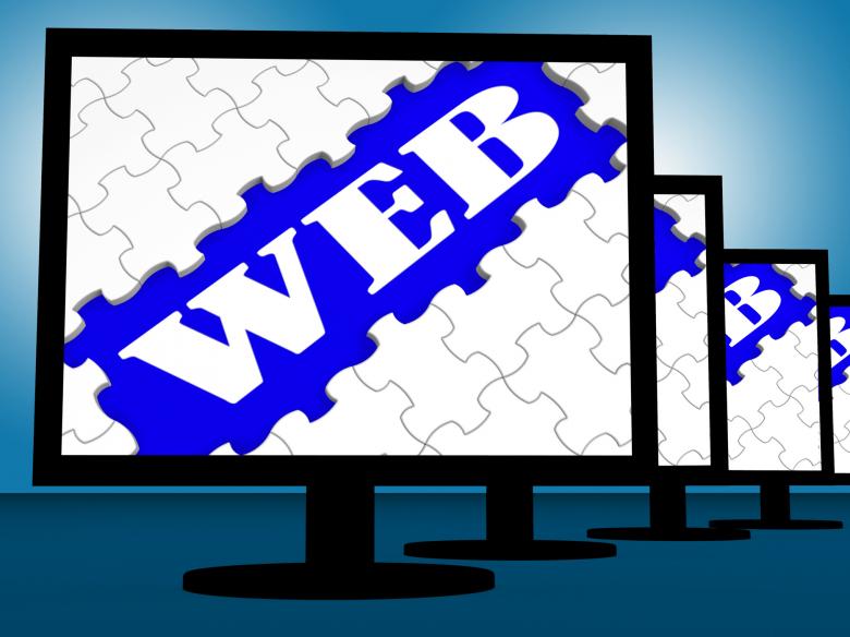 Free stock image of Web On Monitors Shows Websites Internet Www Or Net created by Stuart Miles