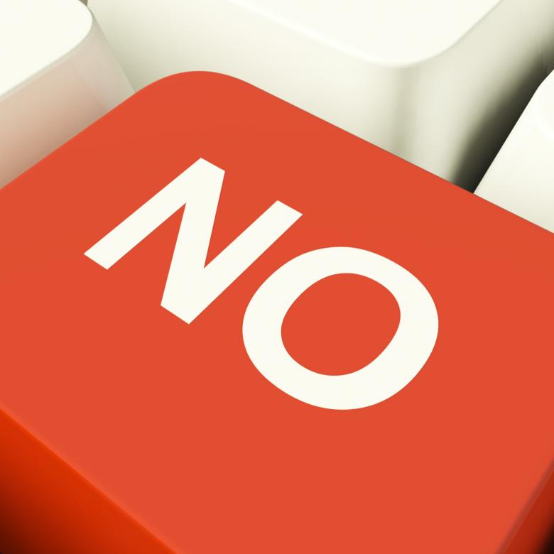 Free stock image of No Computer Key Showing Denial Panic And Negativity created by Stuart Miles