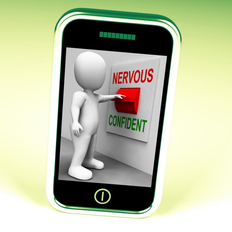 Free stock image of Nervous Confident Switch Shows Nerves Or Confidence created by Stuart Miles