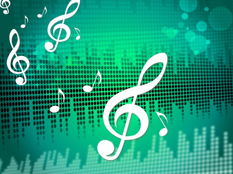 Free stock image of Treble Clef Background Means Sound Frequency Or Music Wave created by Stuart Miles