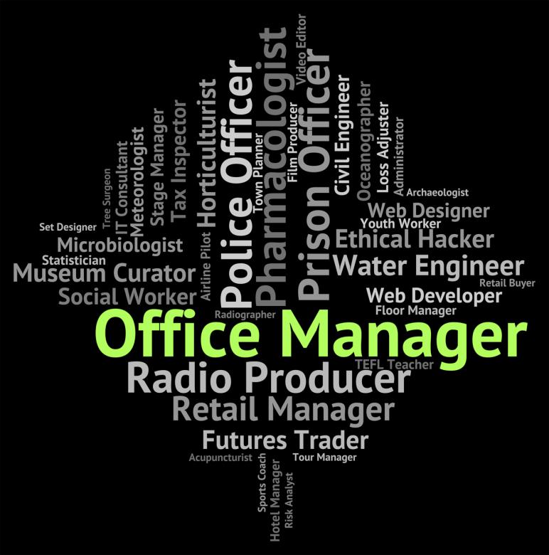 Free stock image of Office Manager Means Director Text And Administrator created by Stuart Miles