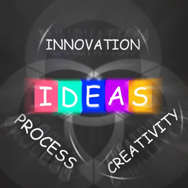 Free stock image of Words Displays Ideas Innovation Process and Creativity created by Stuart Miles
