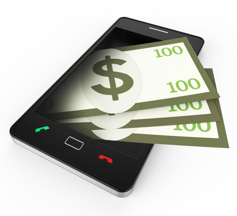 Free stock image of Phone With Copyspace Means World Wide Web And Banking created by Stuart Miles