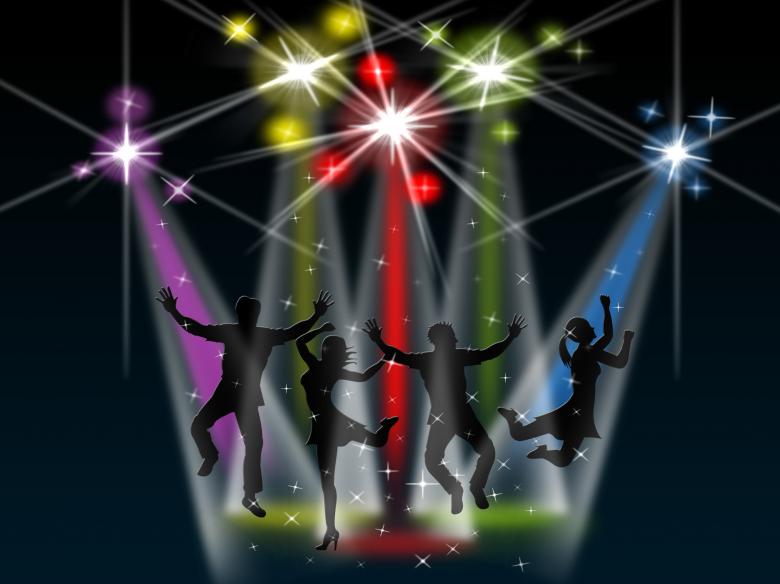 Free stock image of Spotlight Joy Represents Stage Lights And Active created by Stuart Miles