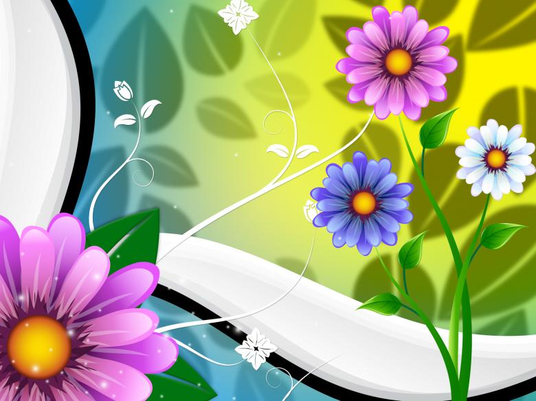 Free stock image of Floral Background Means Abstract Backgrounds And Blooming created by Stuart Miles