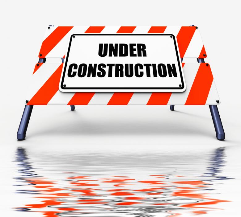 Free stock image of Under Construction Sign Displays Partially Insufficient Construct created by Stuart Miles