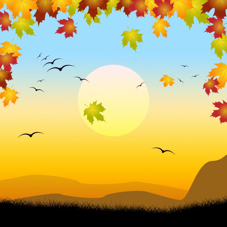 Free stock image of Sunset Landscape Shows Warm Template And Sunshine created by Stuart Miles