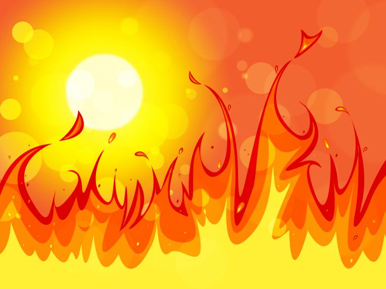 Free stock image of Fire Copyspace Represents Backgrounds Blaze And Solar created by Stuart Miles