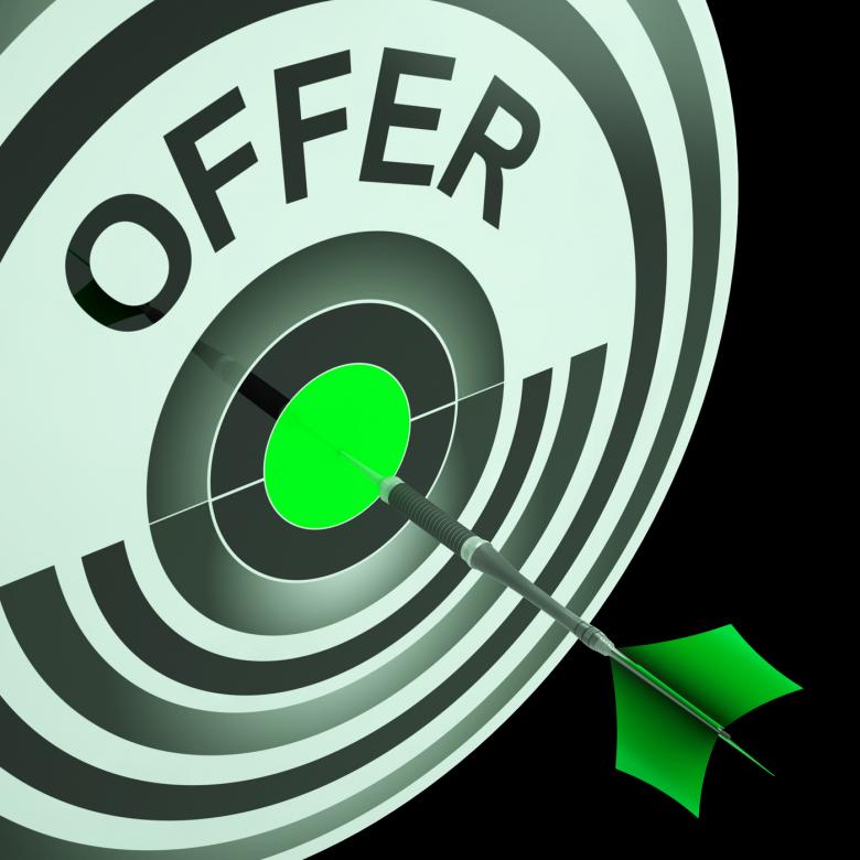 Free stock image of Offer Target Means Cheap Reductions created by Stuart Miles