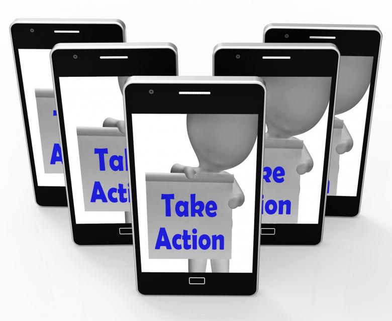 Free stock image of Take Action Sign Means Being Proactive About Change created by Stuart Miles