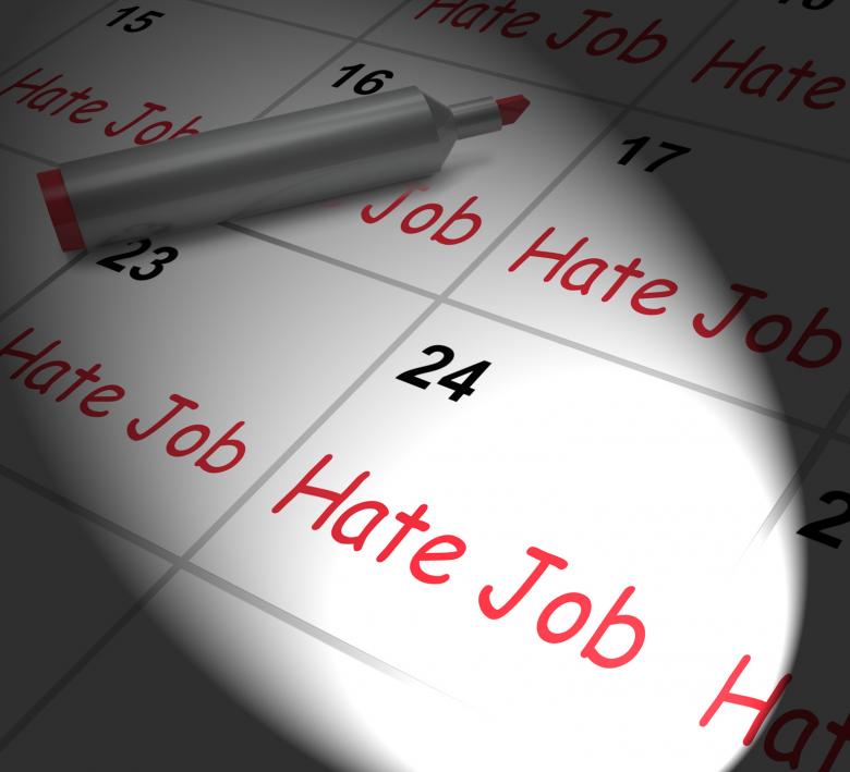 Free stock image of Hate Job Calendar Displays Miserable At Work created by Stuart Miles