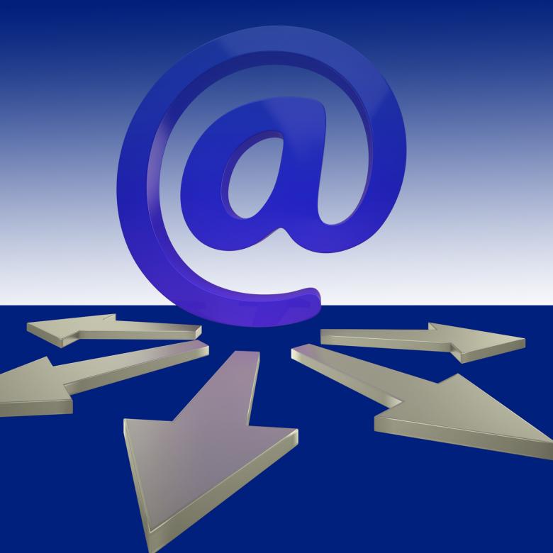 Free stock image of Email Arrows Shows Mailout Sent To Clients created by Stuart Miles