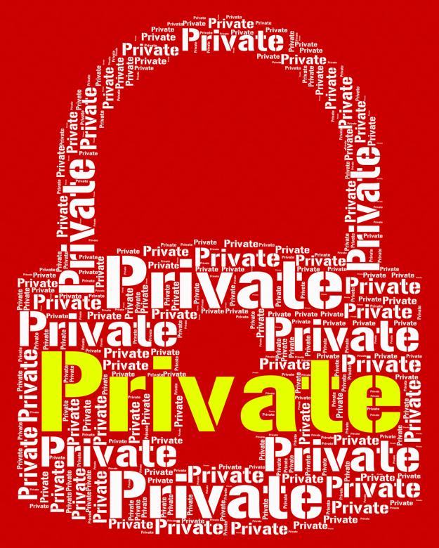 Free stock image of Private Lock Shows Confidentially Words And Word created by Stuart Miles