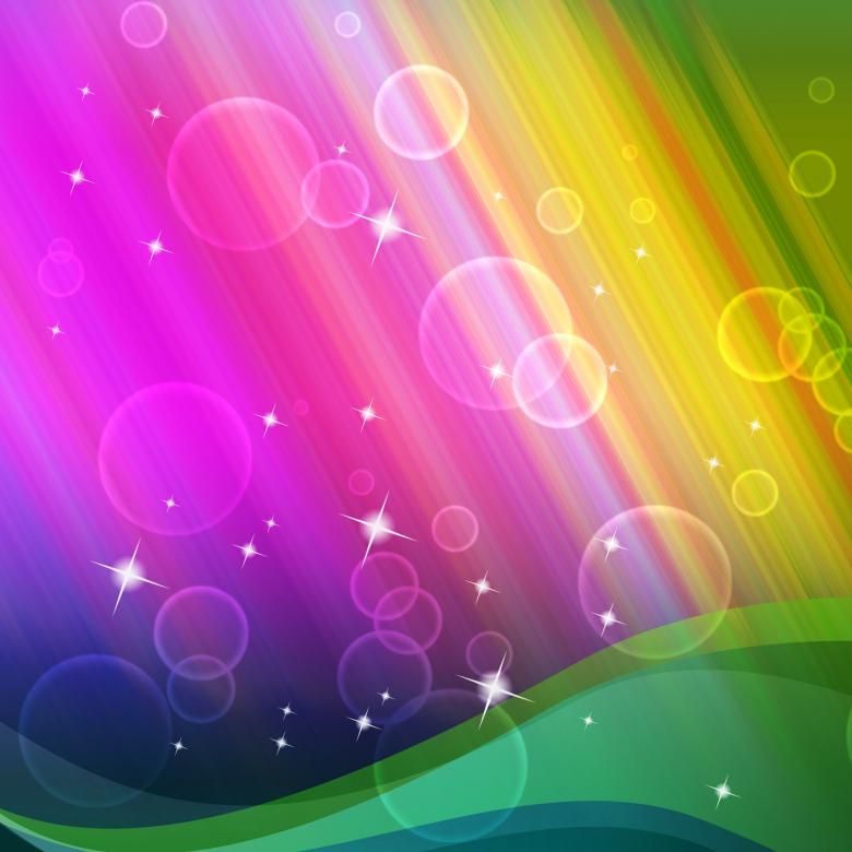 Free stock image of Rainbow Bubbles Background Shows Circles And Ripples created by Stuart Miles