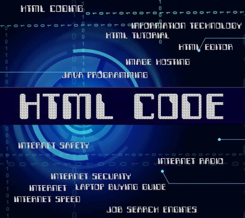 Free stock image of Html Code Shows Hypertext Markup Language And Cipher created by Stuart Miles