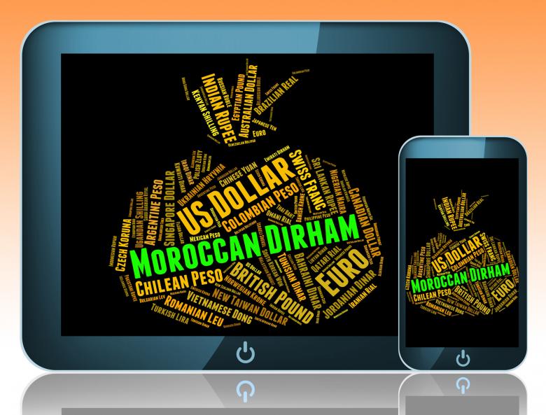 Free stock image of Moroccan Dirham Shows Morocco Dirhams And Currencies created by Stuart Miles