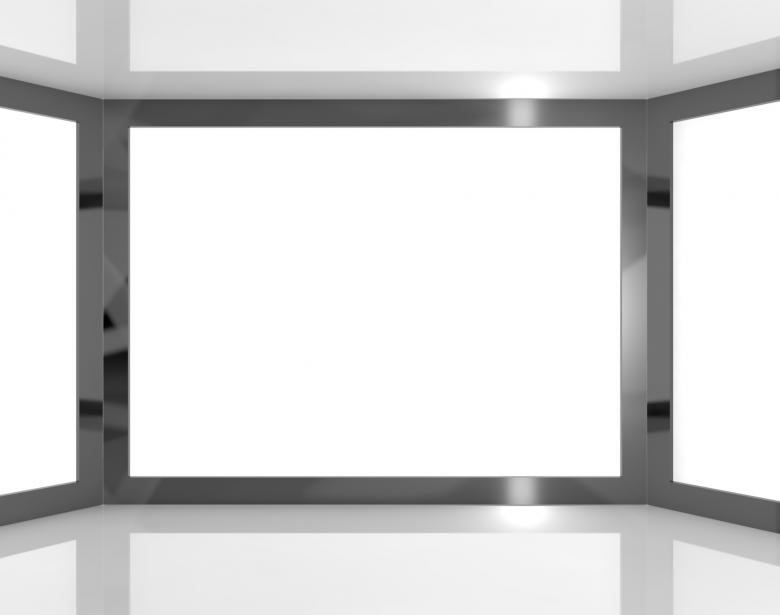 Free stock image of Big TV Monitors With White Blank Copyspace Or Copy Space created by Stuart Miles