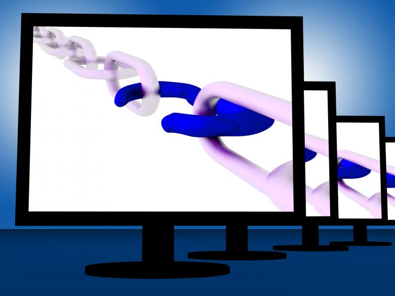 Free stock image of Opened Chain On Monitors Showing Fragile Link created by Stuart Miles