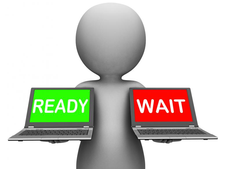 Free stock image of Ready Wait Laptop Means Prepared and Waiting created by Stuart Miles