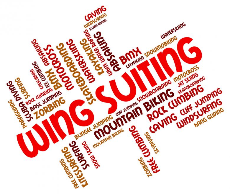 Free stock image of Wing Suiting Indicates Sky Divingsky Diver And Parachute created by Stuart Miles