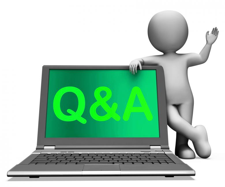Free stock image of Qa Laptop Shows Question And Answer Online created by Stuart Miles