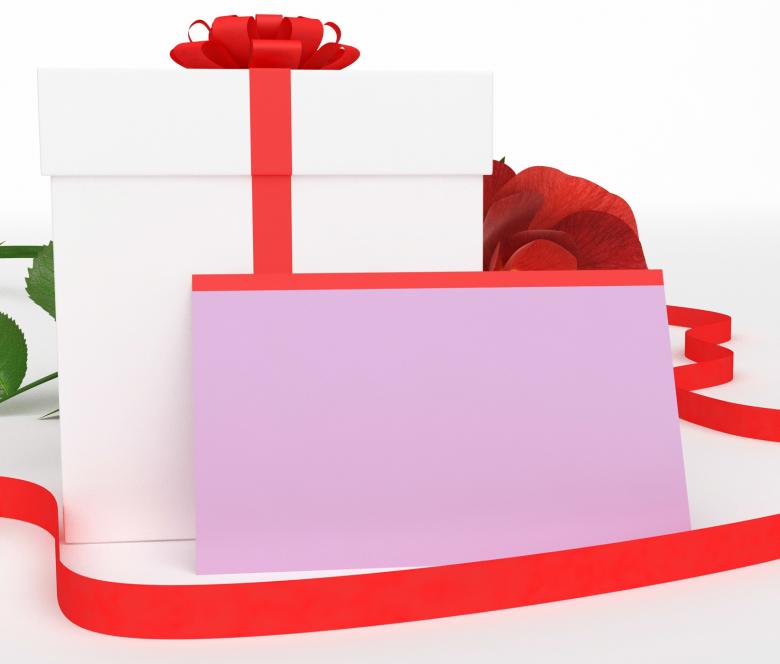 Free stock image of Gift Card Shows Package Romantic And Box created by Stuart Miles