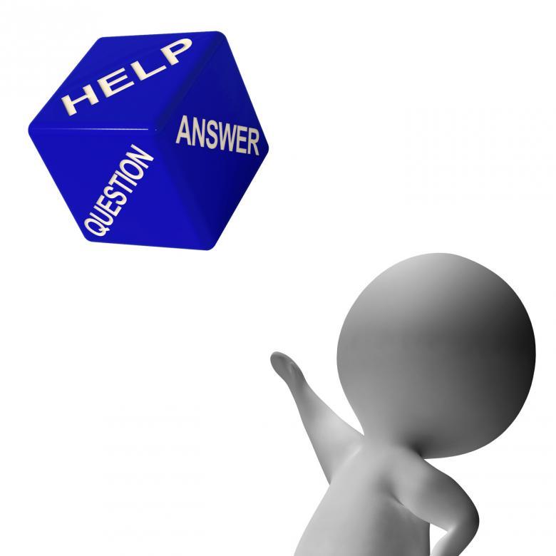 Free stock image of Help Question Answer Dice Shows Knowledge And Learning created by Stuart Miles