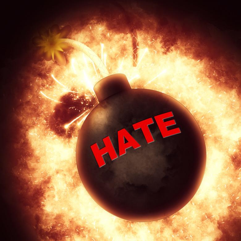 Free stock image of Hate Bomb Means Bad Feeling And Anger created by Stuart Miles