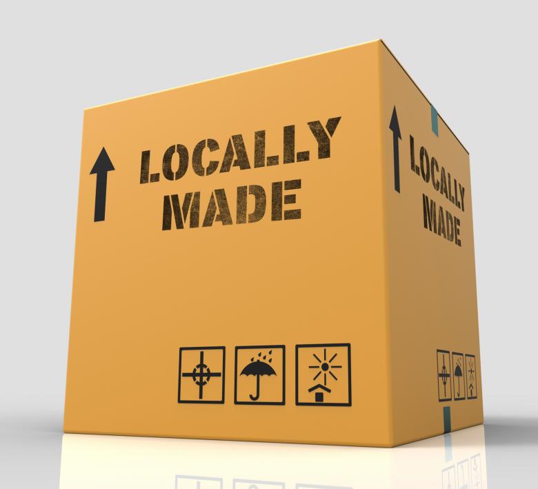 Free stock image of Locally Made Represents Local Merchandise 3d Rendering created by Stuart Miles