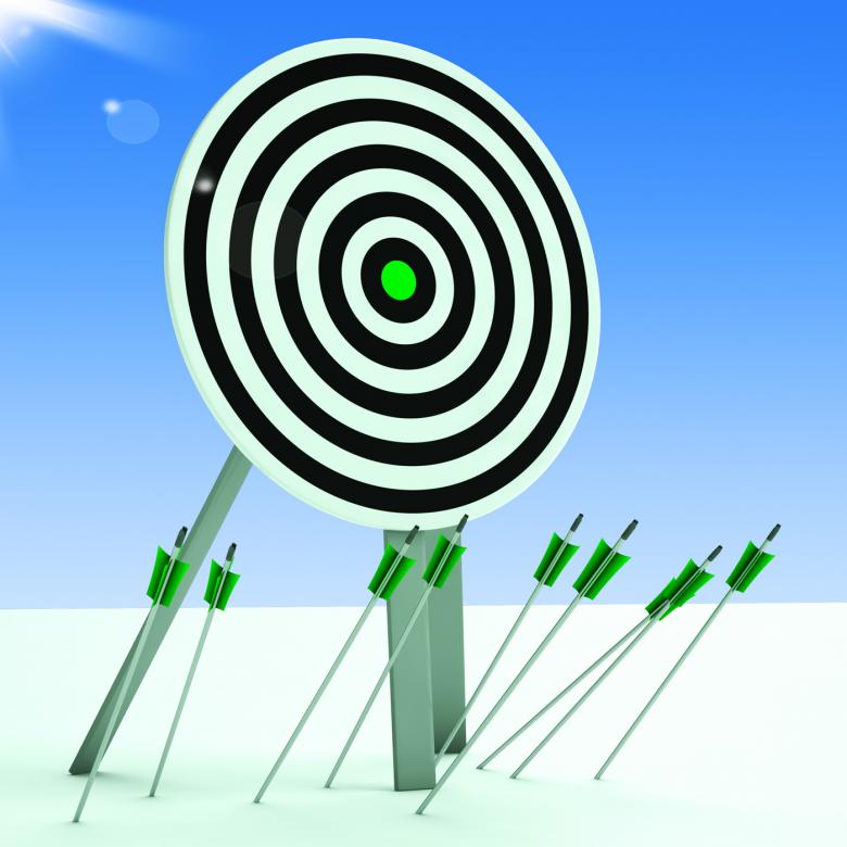 Free stock image of Arrows On Floor Showing Poor Accuracy created by Stuart Miles