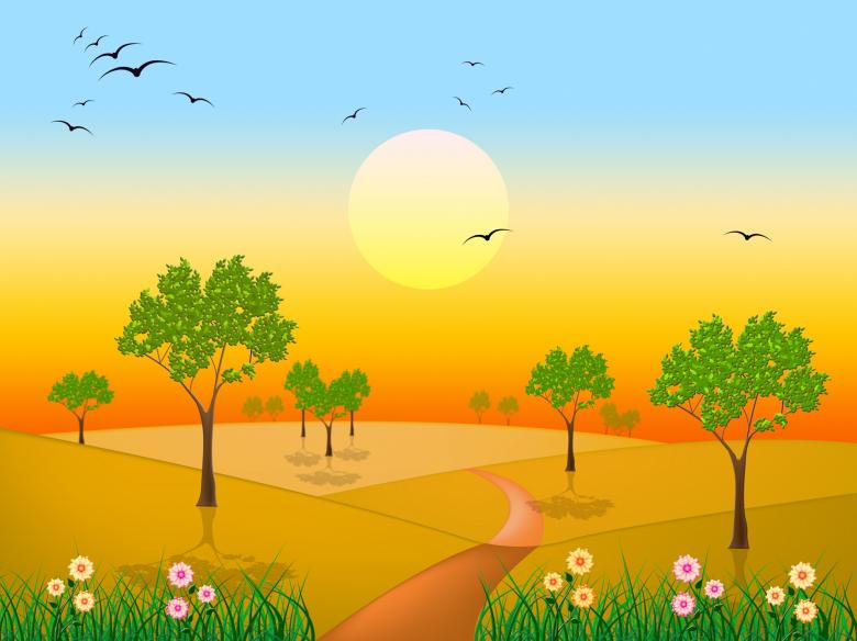 Free stock image of Sun Countryside Shows Green Grass And Environment created by Stuart Miles