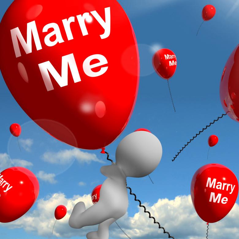 Free stock image of Marry Me Balloons Represents Engagement Proposal for Lovers created by Stuart Miles