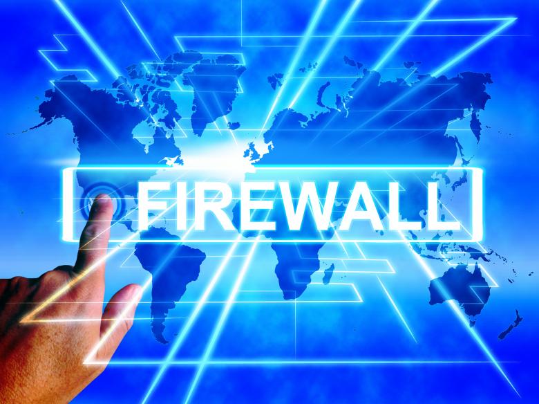 Free stock image of Firewall Map Displays Online Safety Security and Protection created by Stuart Miles