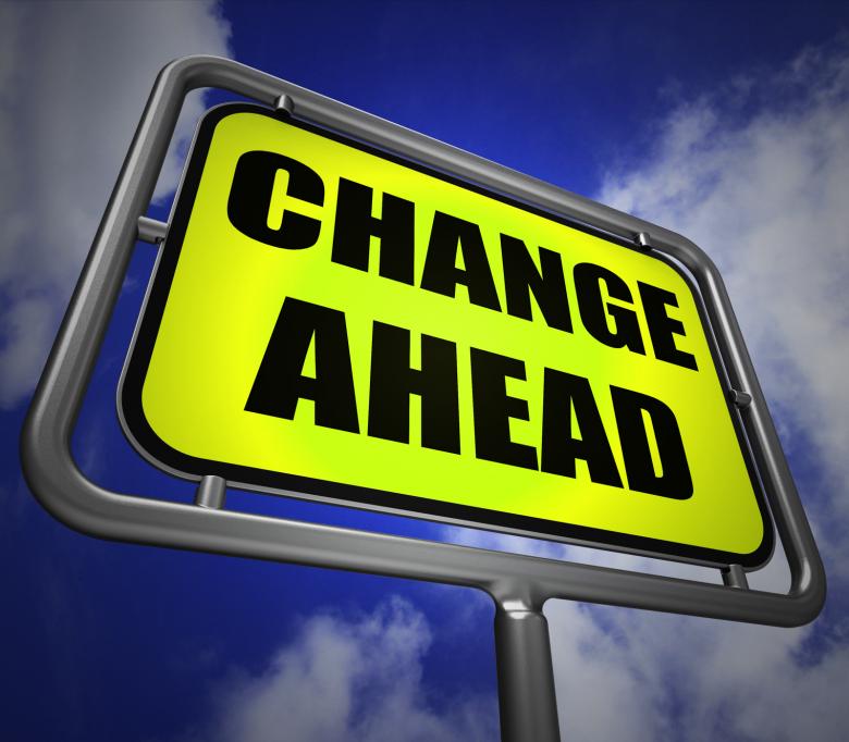 Free stock image of Change Ahead Signpost Refers to a Different and Changing Future created by Stuart Miles
