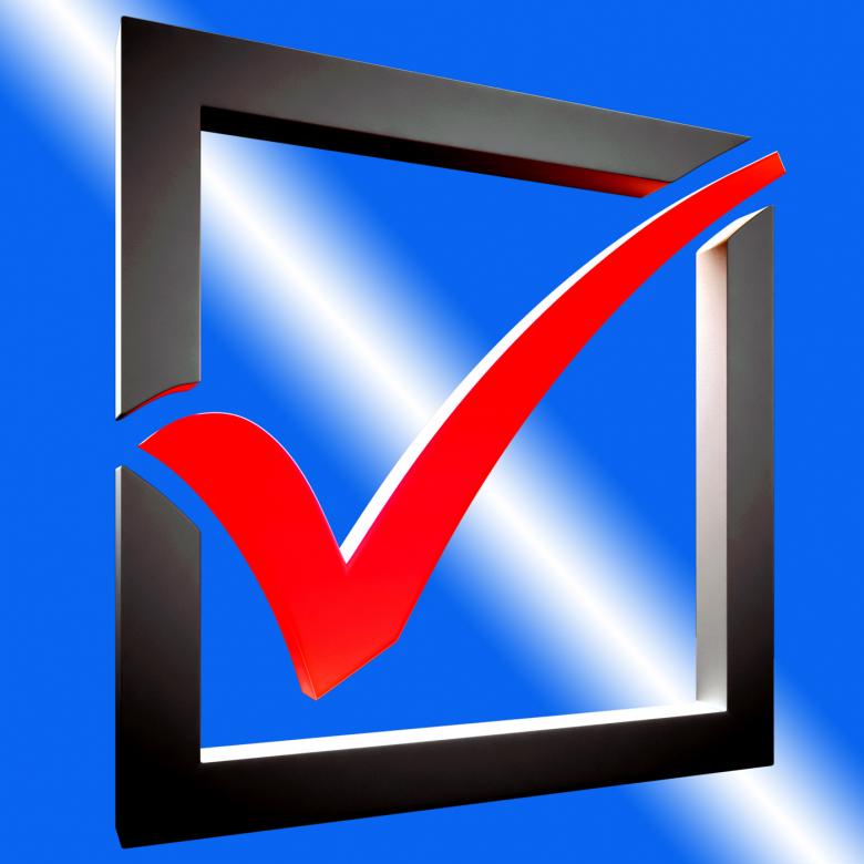 Free stock image of Red Tick Shows Approved Excellence created by Stuart Miles