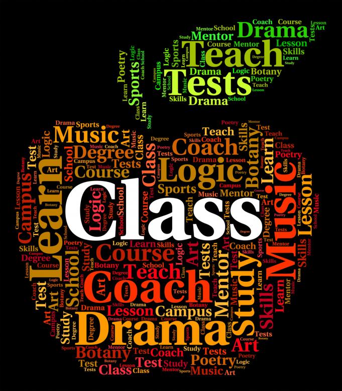 Free stock image of Class Word Indicates Classrooms Text And Education created by Stuart Miles