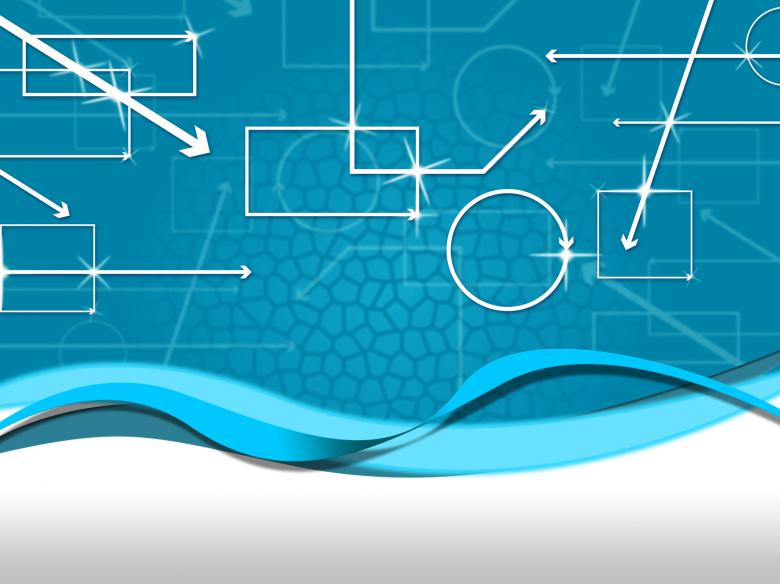 Free stock image of Blue Shapes Background Means Geometry With Wavy Lines created by Stuart Miles