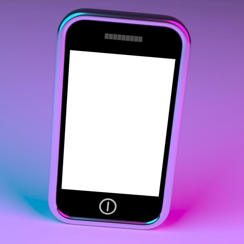 Free stock image of Blank Smartphone Screen With White Copyspace And Mauve Background created by Stuart Miles