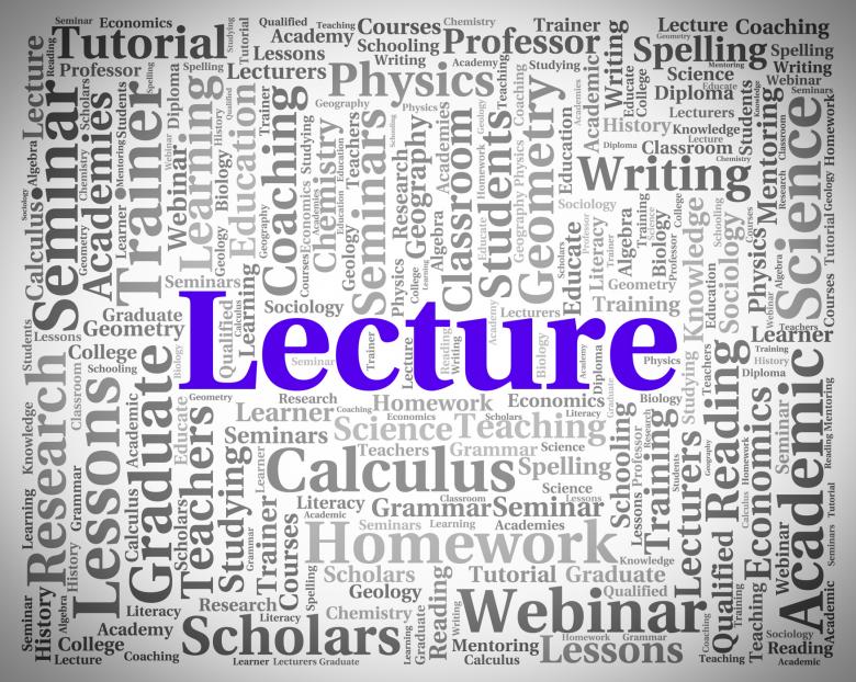 Free stock image of Lecture Word Indicates Discourse Talk And Recitations created by Stuart Miles