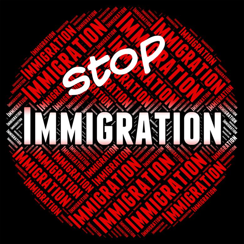 Free stock image of Stop Immigration Represents Immigrants Immigrate And Stopping created by Stuart Miles