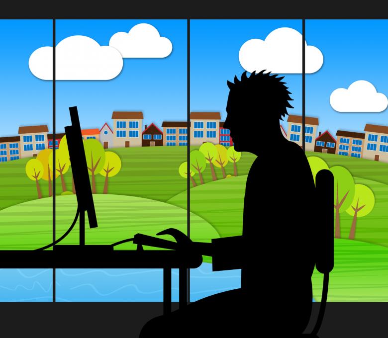 Free stock image of Town Office Shows Computing Green And Metropolitan created by Stuart Miles