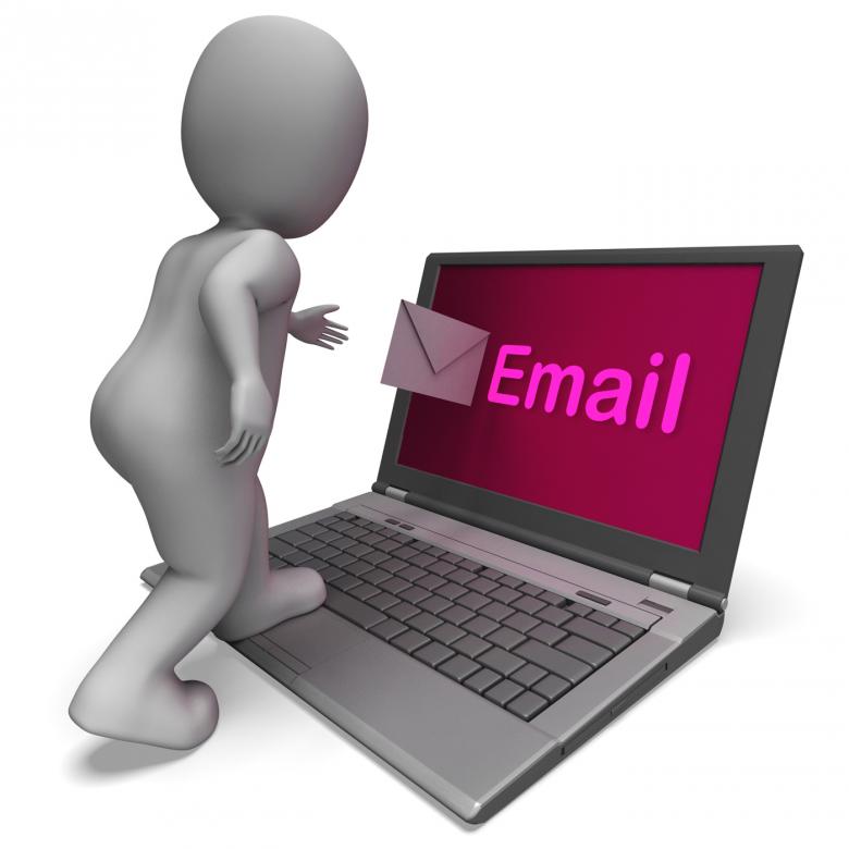 Free stock image of Email On Laptop Shows E-mail Mailing Or Correspondence created by Stuart Miles