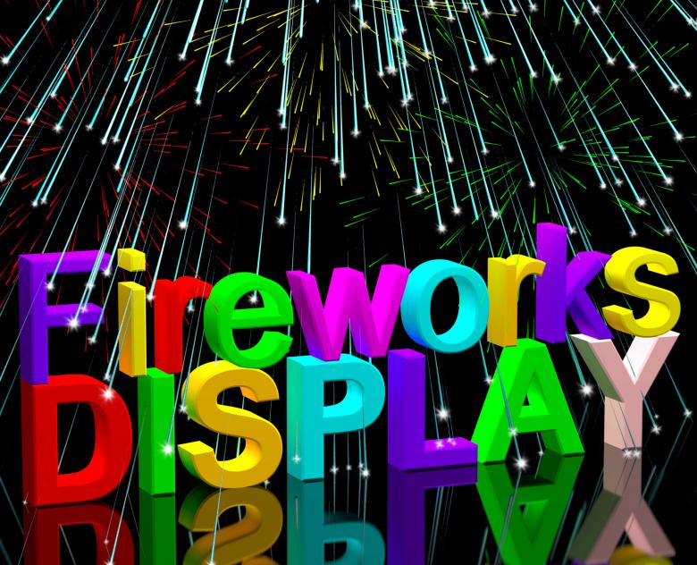 Free stock image of Exploding Fireworks Display For New Years Or Independance Celebrations created by Stuart Miles