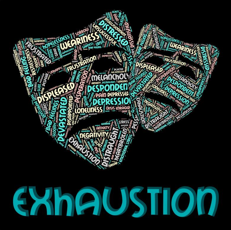 Free stock image of Exhaustion Word Indicates Worn Out And Draining created by Stuart Miles