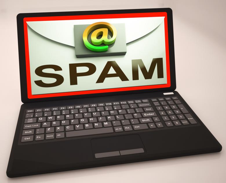 Free stock image of Spam Mail On Laptop Showing Malicious created by Stuart Miles