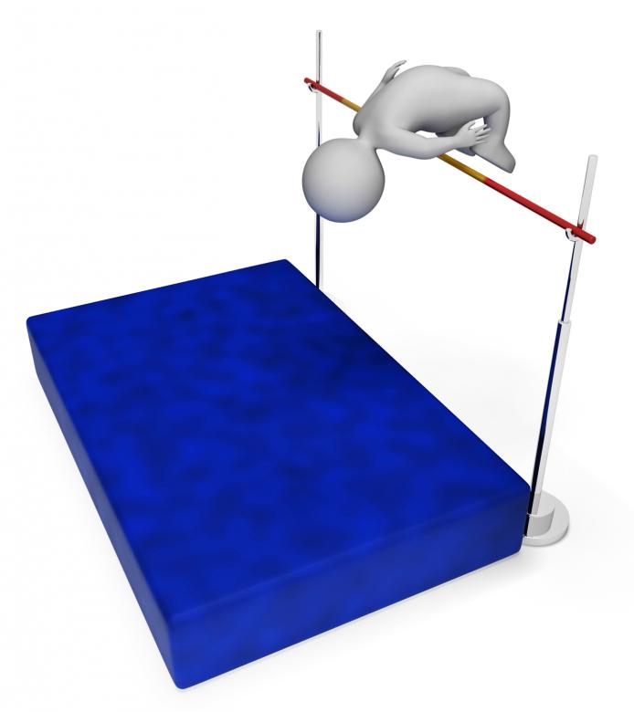 Free stock image of High Jump Means Pole Vault And Athletic 3d Rendering created by Stuart Miles
