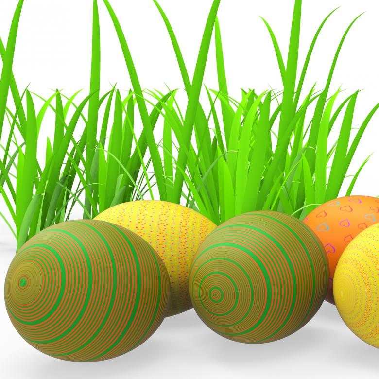 Free stock image of Easter Eggs Shows Green Grass And Grassland created by Stuart Miles