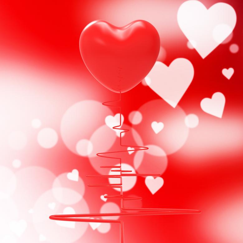 Free stock image of Heart Pulse Indicates Valentines Day And Affection created by Stuart Miles